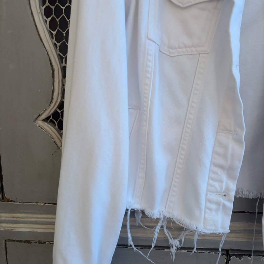 PAIGE Crisp White Jean Jacket - Picture 3 of 6